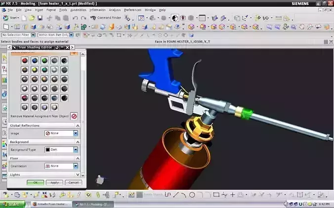 foamheater a parasolid xt model