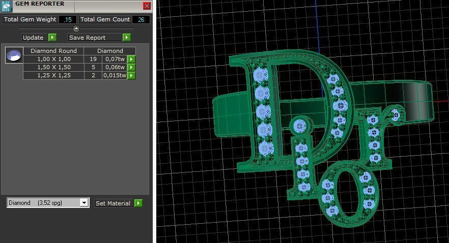 Ring Dior  3D print model_1