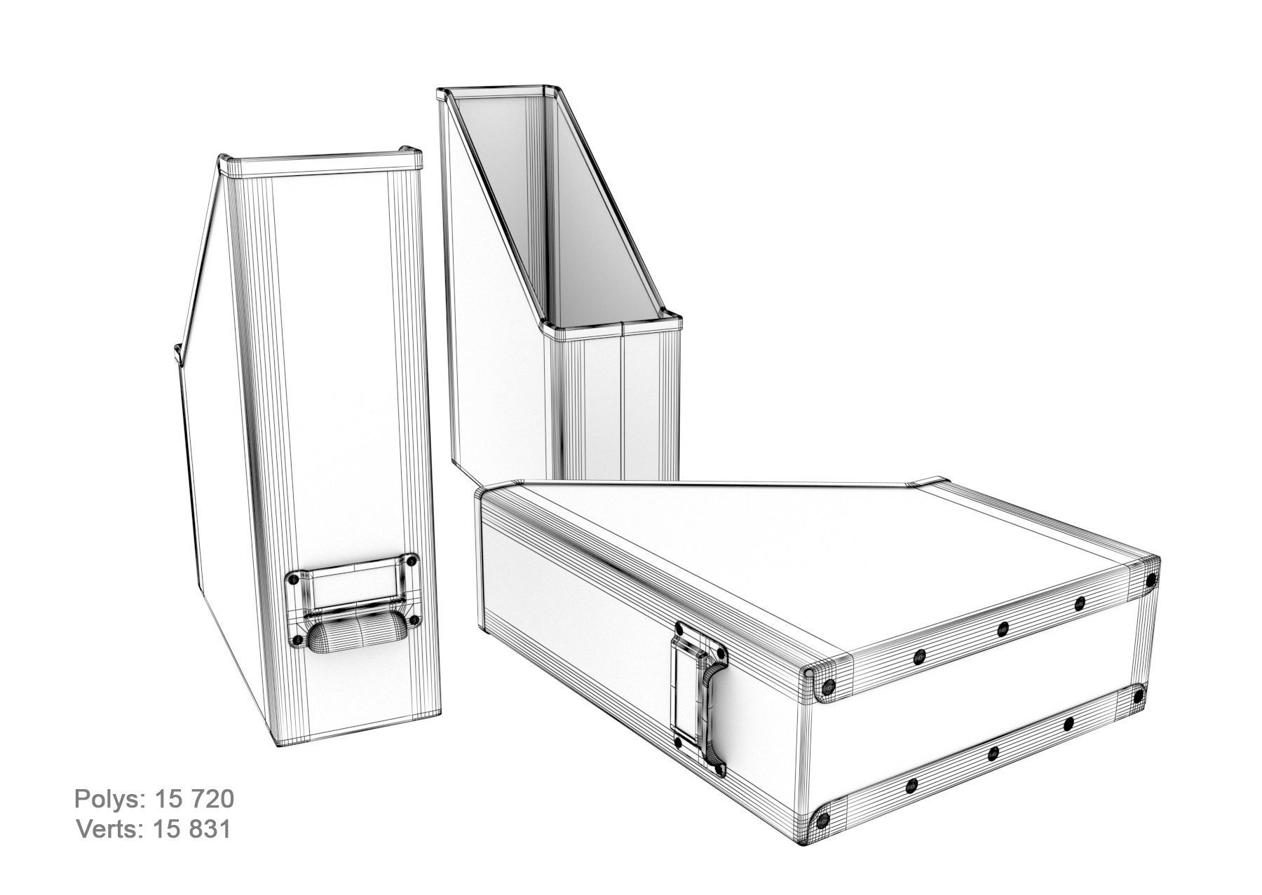 Storage Boxes 3D model_9