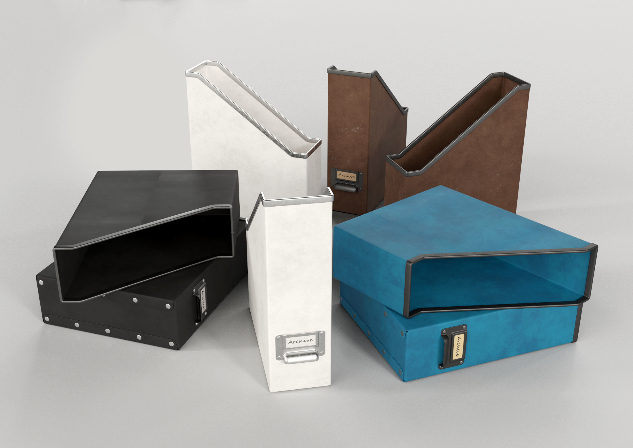 Storage Boxes 3D model_5