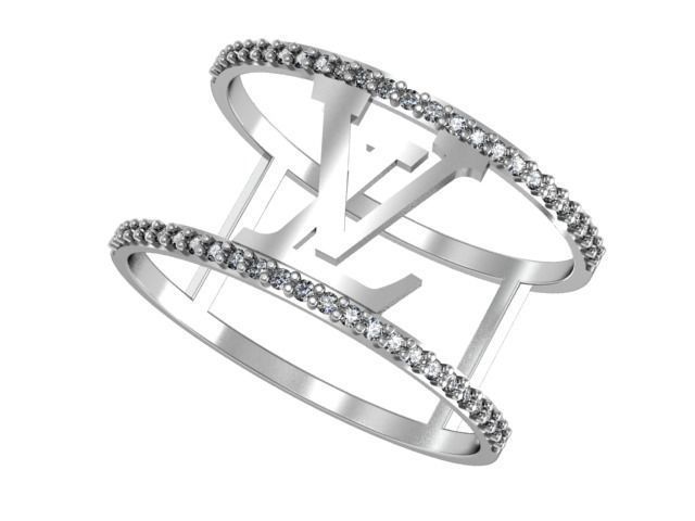 Ring Louis Vuitton set  3D print model