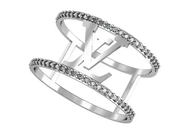 Ring Louis Vuitton set  3D print model