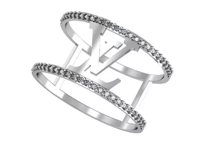 Ring Louis Vuitton set  3D print model_0