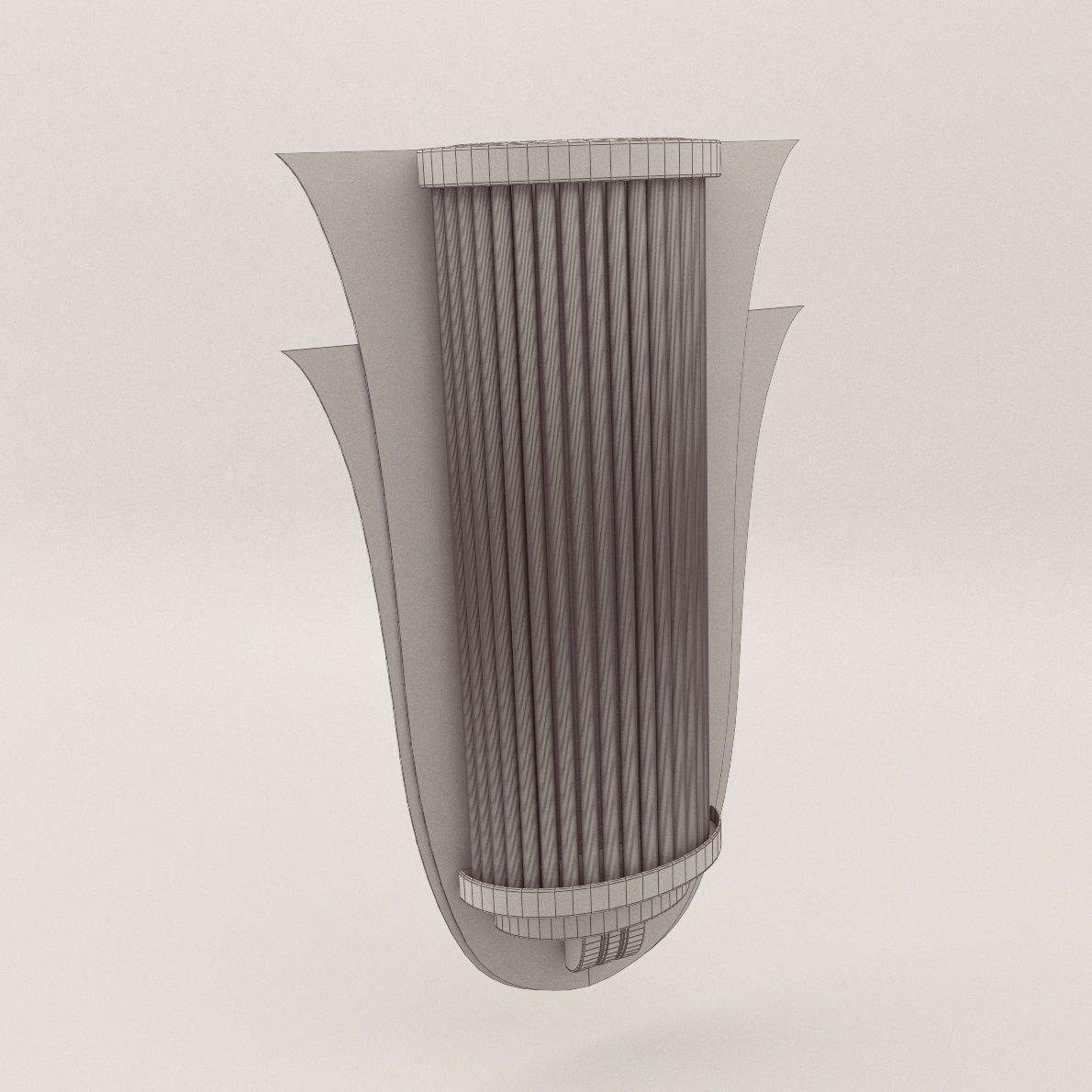 Bracket lamp Strasbourg - Art Deco style 3D model_1