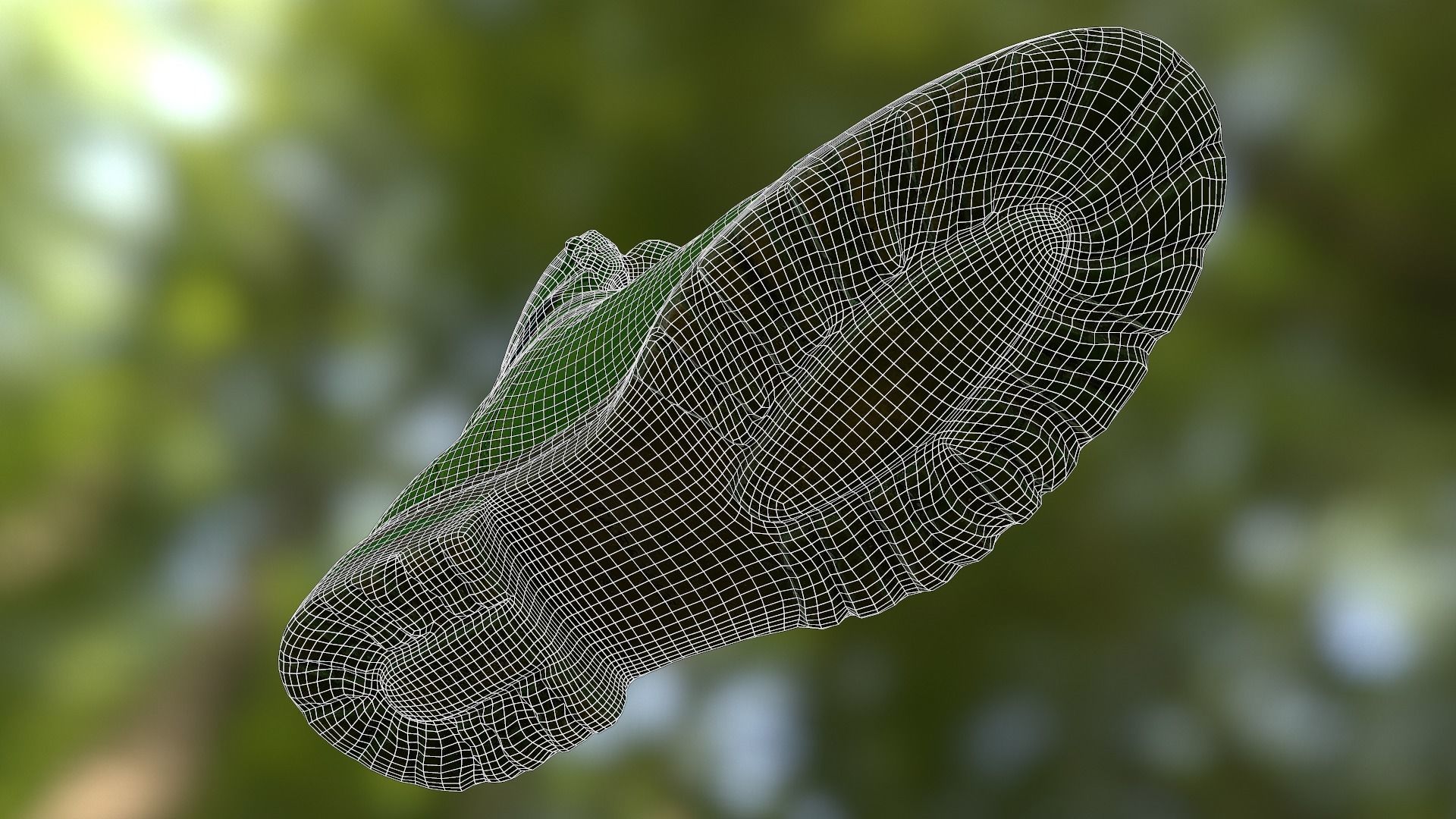 Casual boots Low-poly 3D model_10