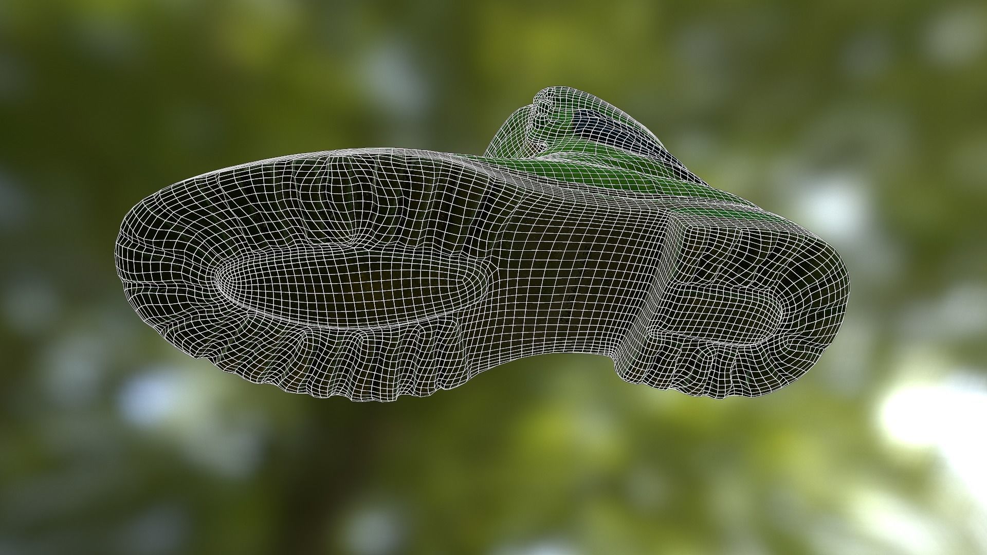 Casual boots Low-poly 3D model_11