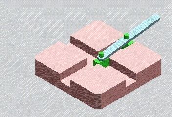 Double slider crank chain Mechanism 3D model_0