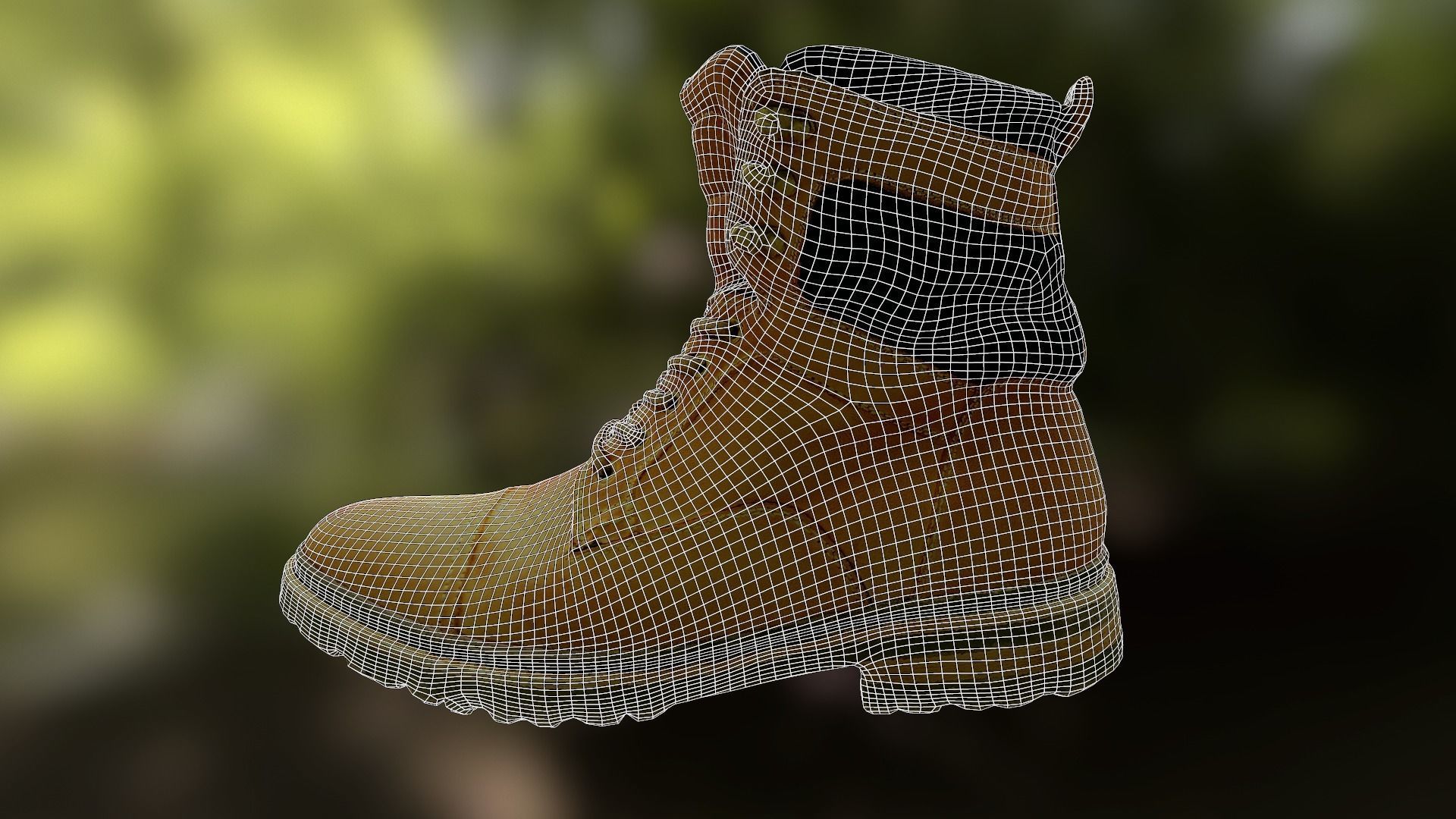 Man Boots Low-poly 3D model_8