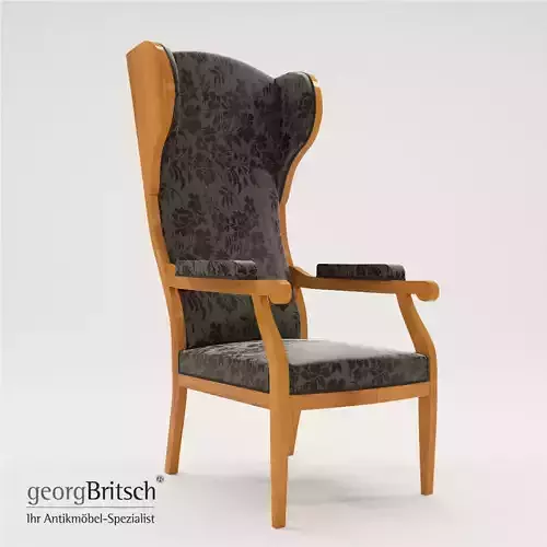 Biedermeier wing armchair - South Germany 1880 - Georg Britsch