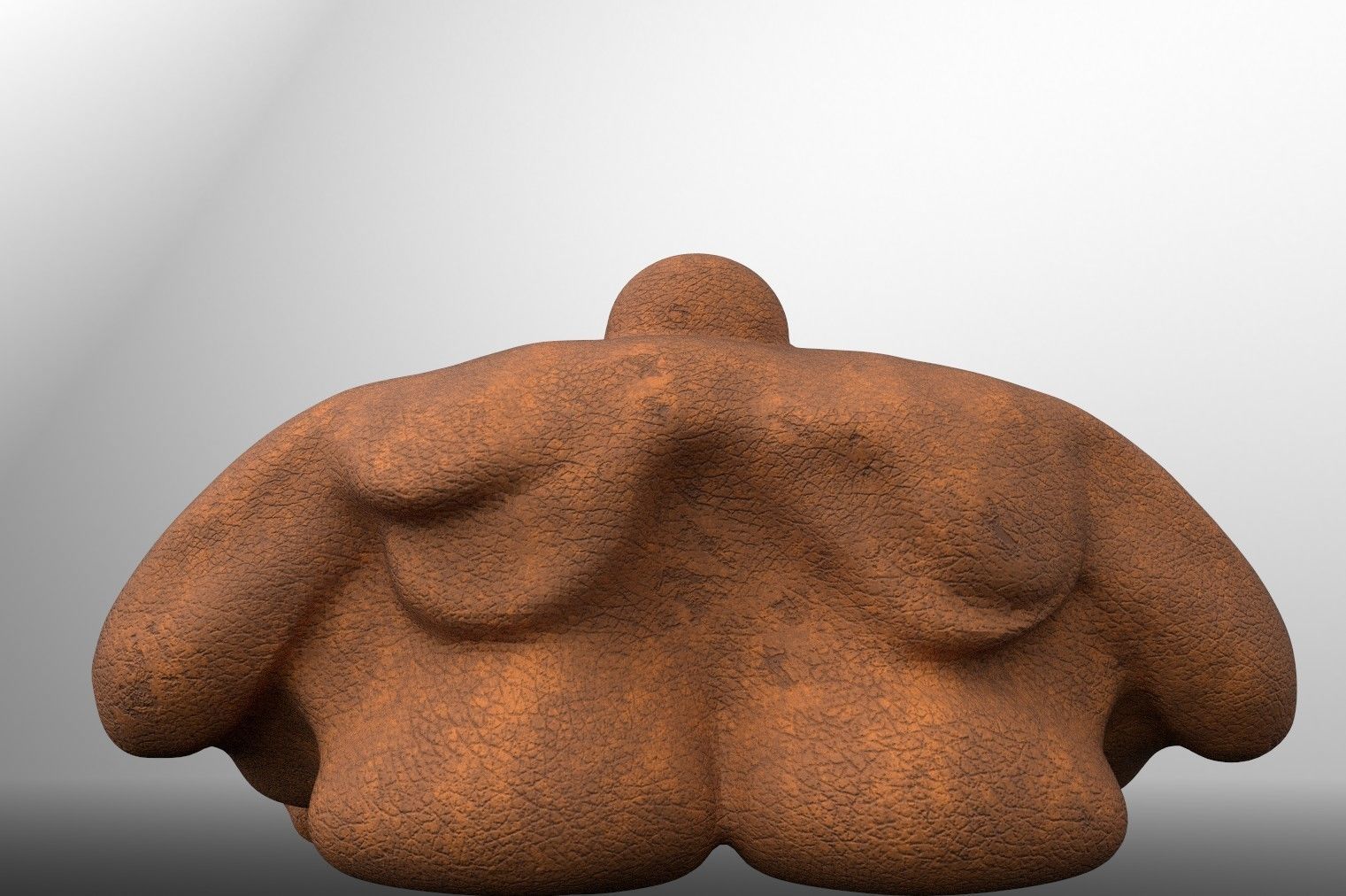 Fluffy Sofa Low-poly 3D model_5