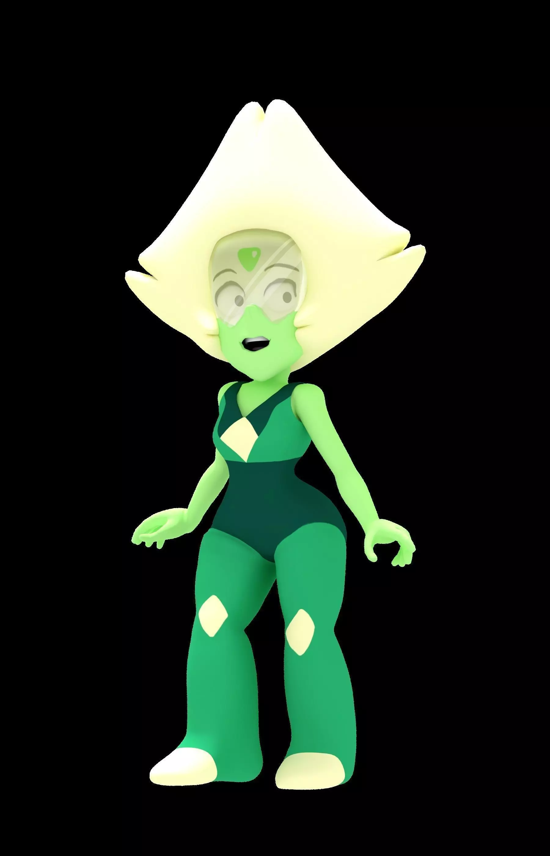 Steven Universe Peridot in 3D 3D model_0