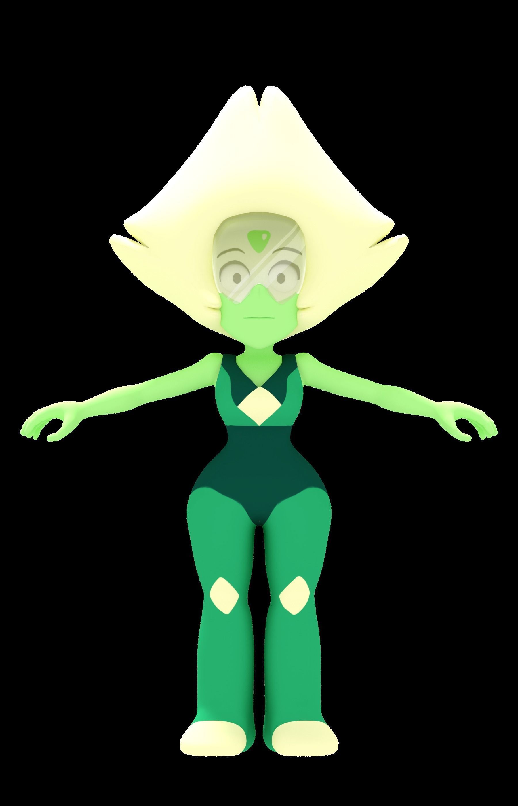 Steven Universe Peridot in 3D 3D model_1