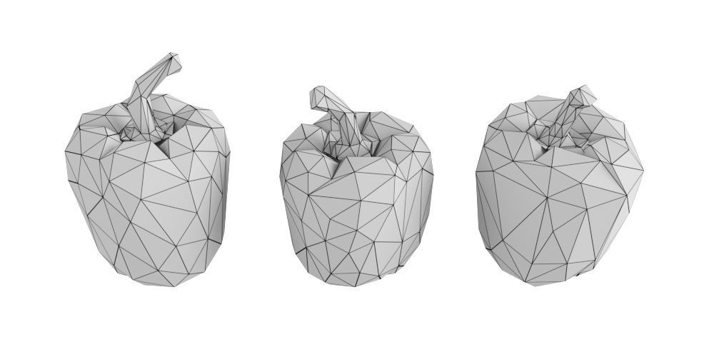 Vegetables Low Poly Low-poly 3D model_10