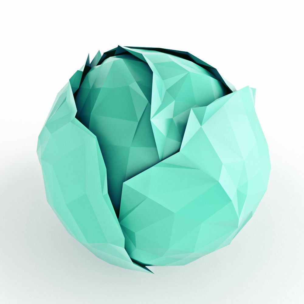 Vegetables Low Poly Low-poly 3D model_7