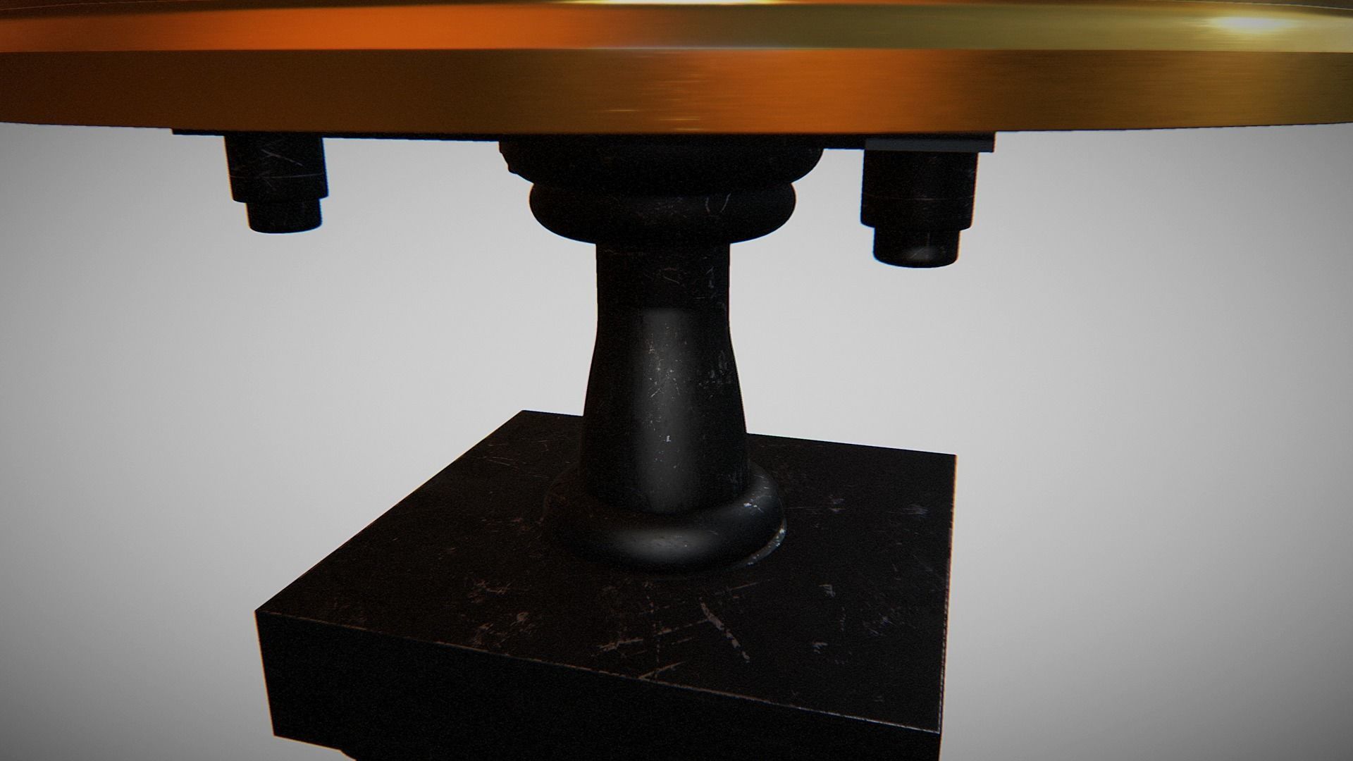 gold top table 3D model_7