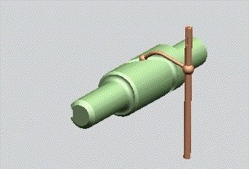 Barrel cam follower 3D model_0