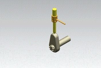 cam follower mechanism simulation 3D model_1