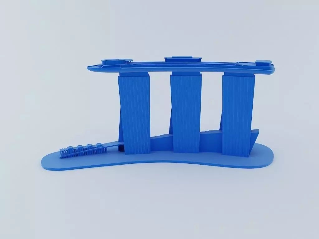 Marina Bay Sand 3D Model 3D print model_0