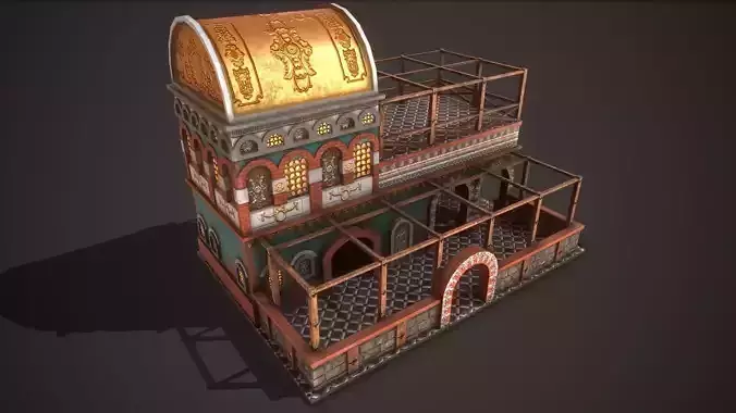 Ancient Tavern 01 Low-poly 3D model