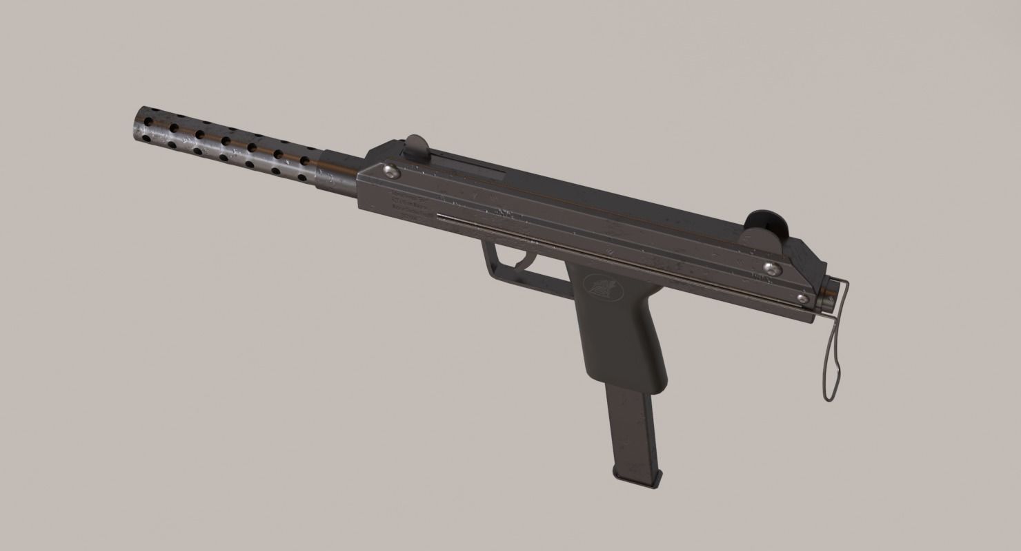 Borz Sub-Machine Gun Low-poly 3D model_6