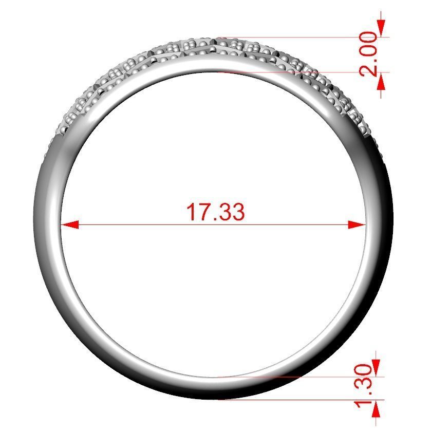 Ring with a diamond ball or a bee 331 3D print model_15