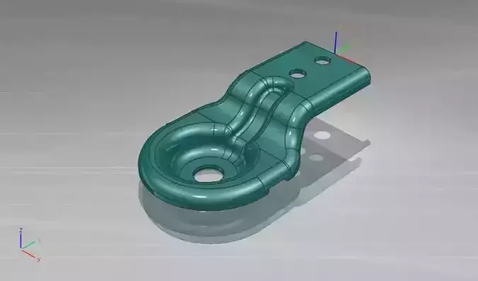 plast metal bracket with two holes