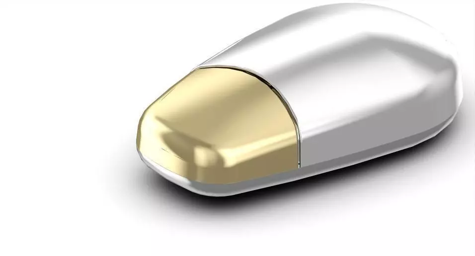 One Button Mouse Free 3D model_0