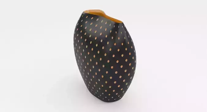  Aldo Vase Schwarz Low-poly 3D model