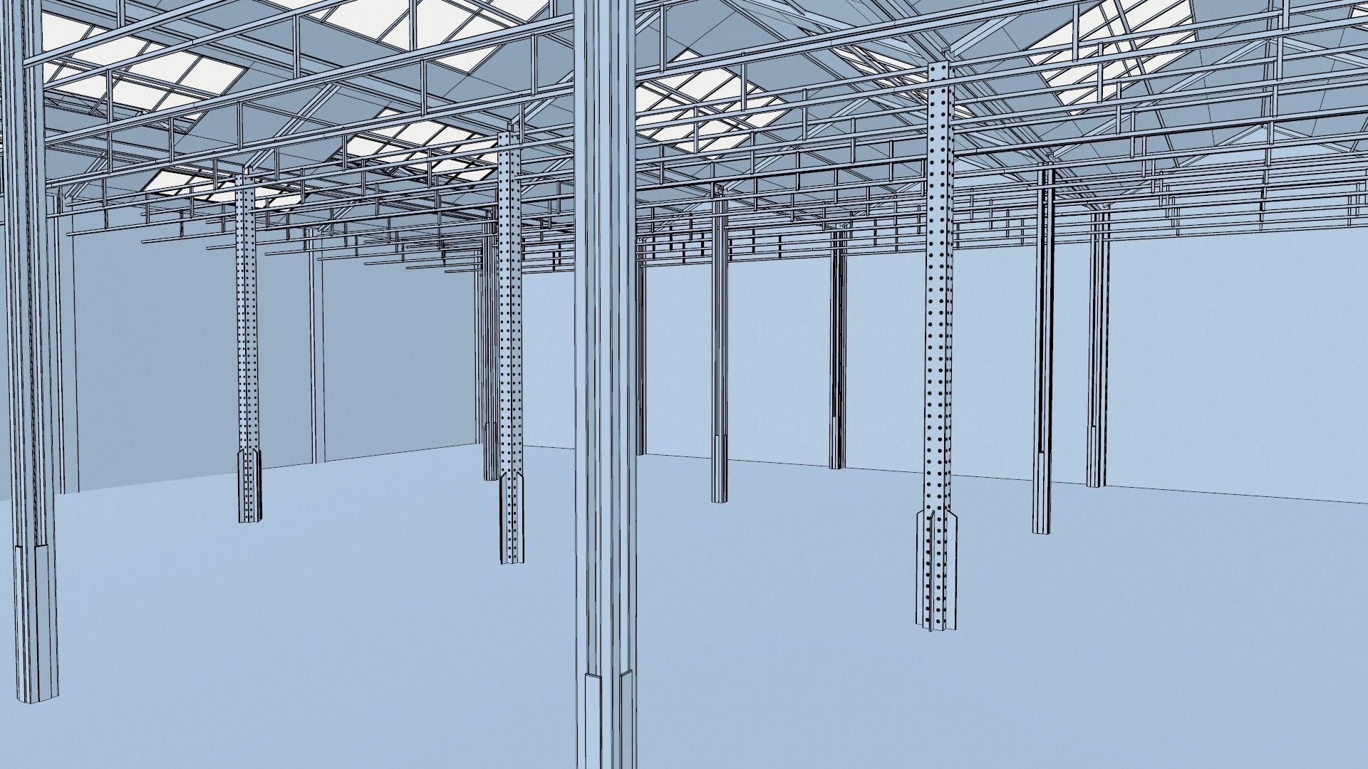 Old Brick Warehouse Interior 3D model_14