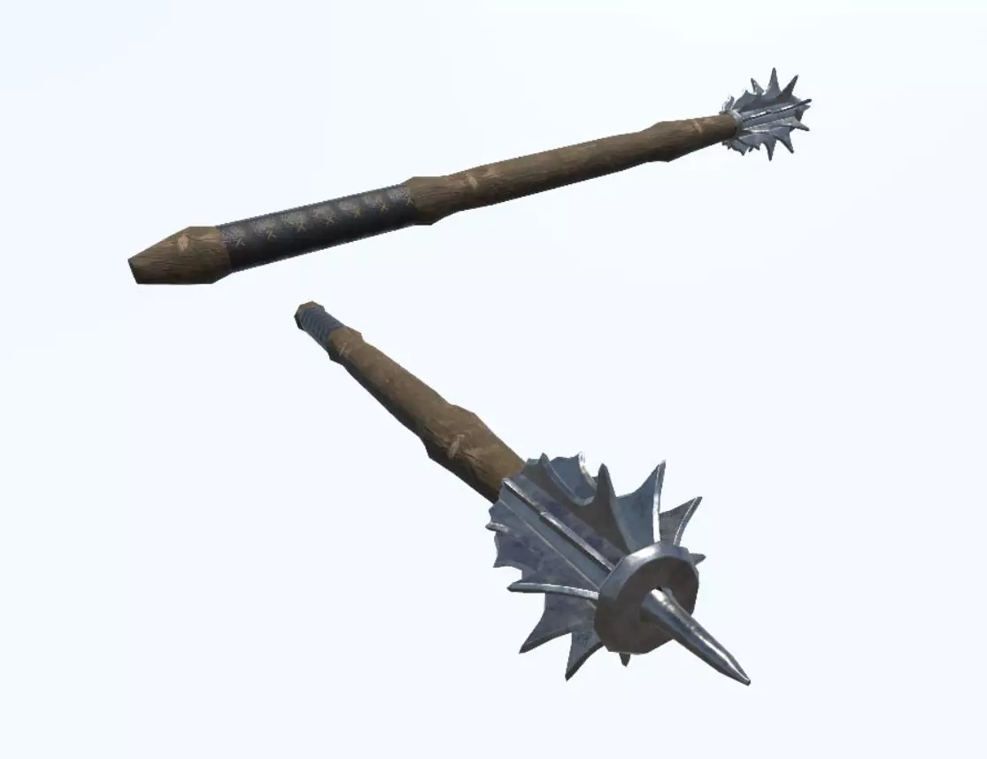 Mace Project Ready Free low-poly 3D model