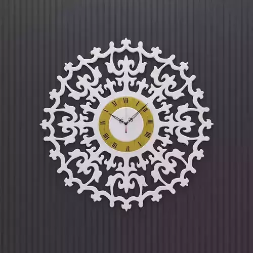 Ancient Romance Wall Clock 3D model