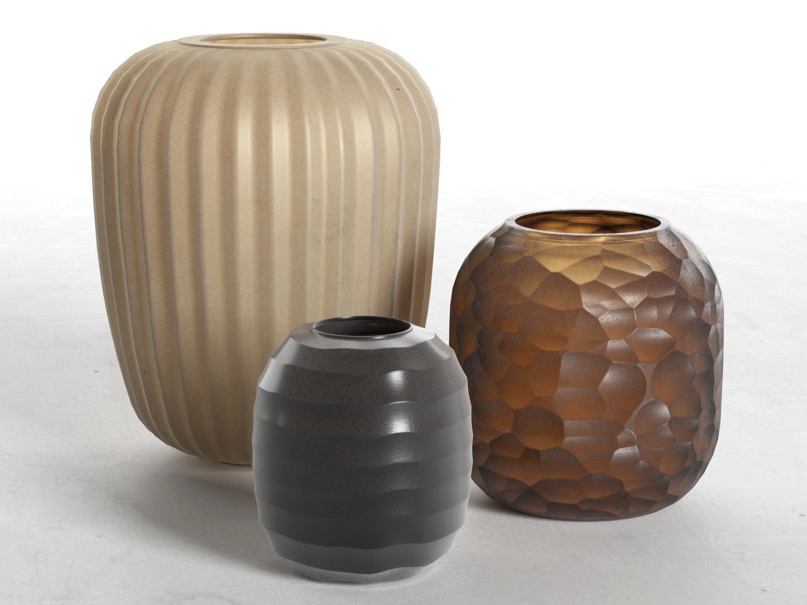 Vase Set 10 3D model_2