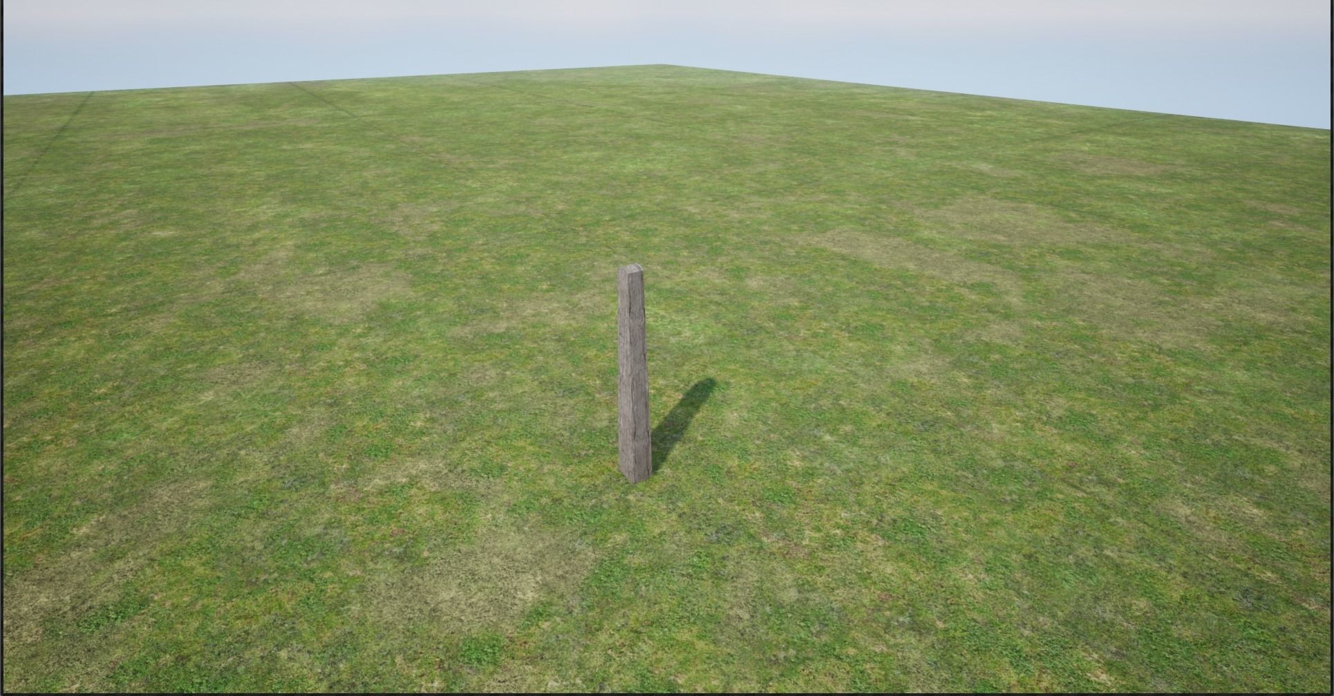 Modular Wooden Fence Low-poly 3D model_15