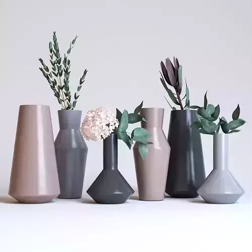 Decorative set vases