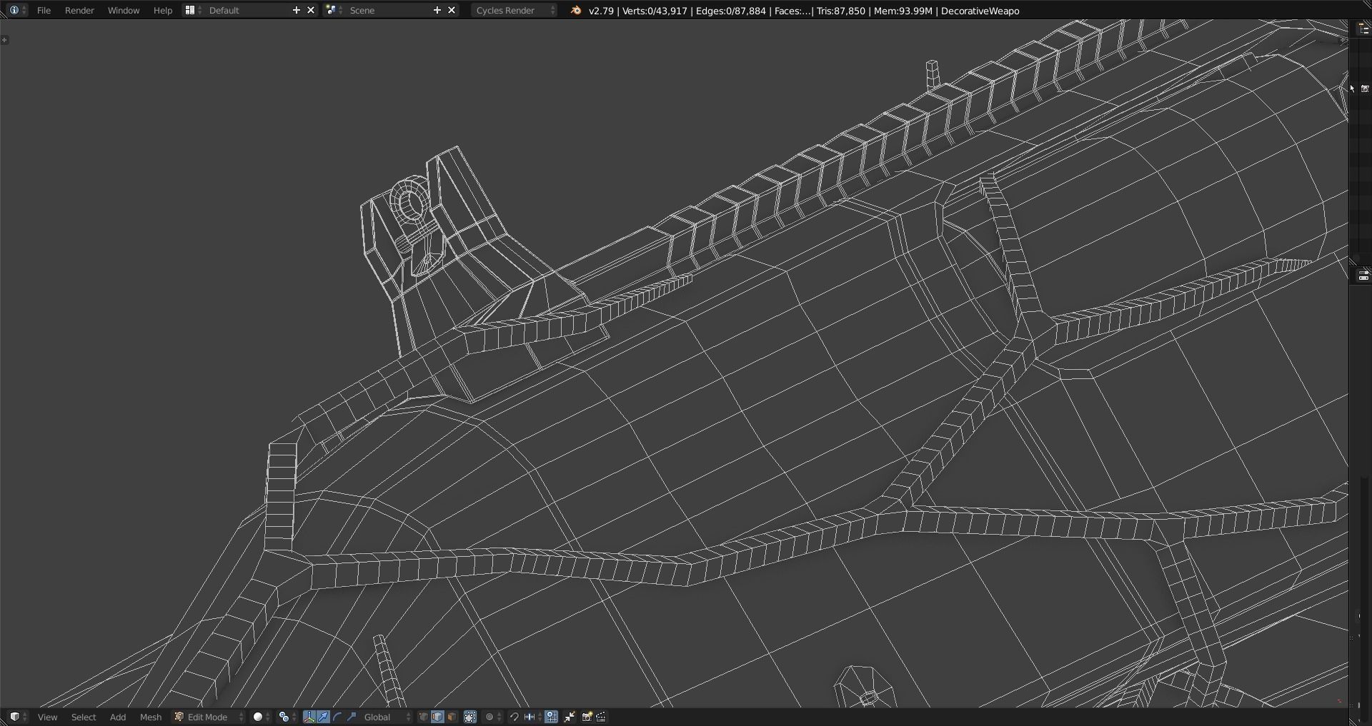 Decorative Weapon - Humanity And Its Values Free 3D model_30