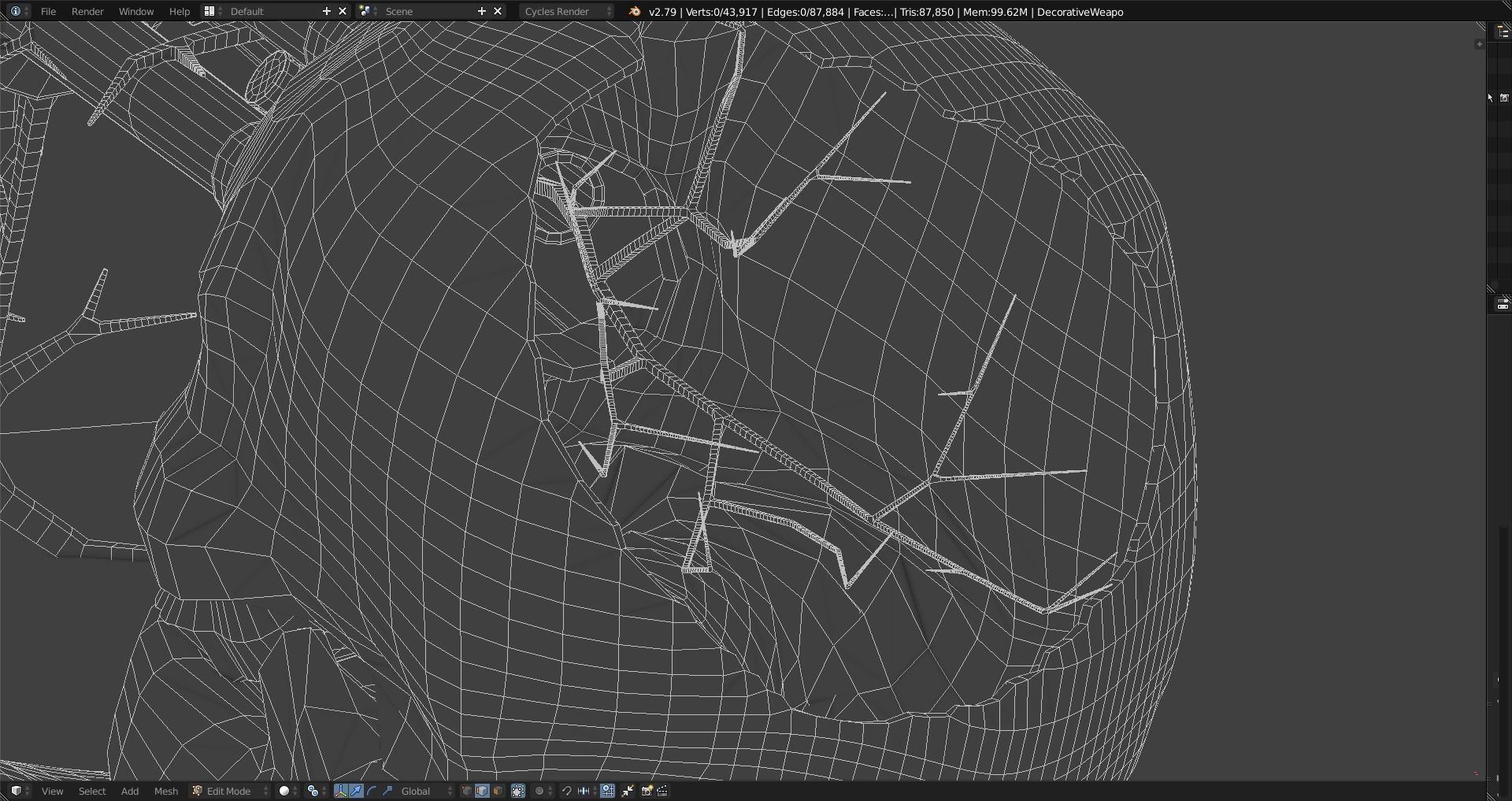 Decorative Weapon - Humanity And Its Values Free 3D model_33