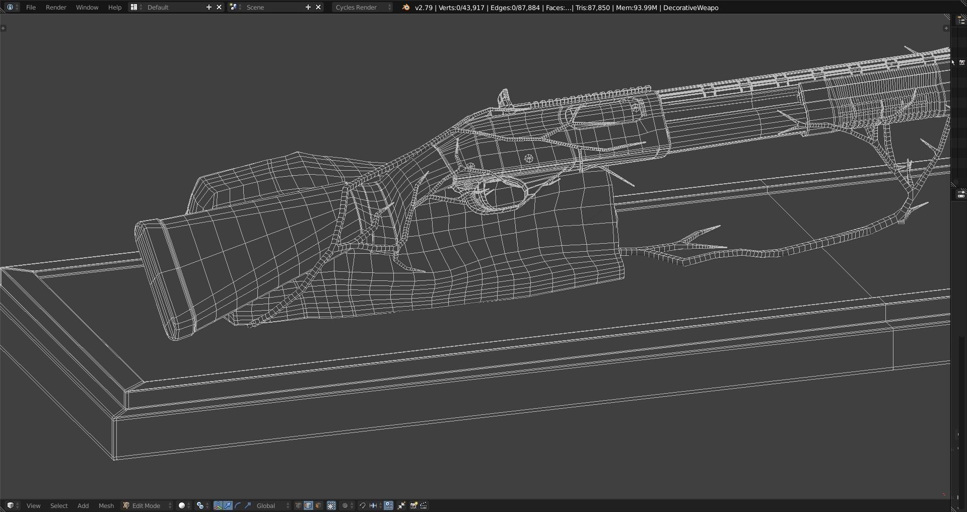 Decorative Weapon - Humanity And Its Values Free 3D model_27