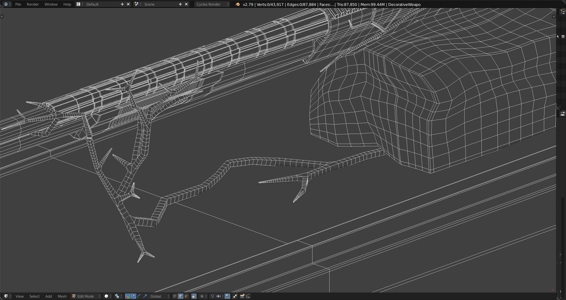 Decorative Weapon - Humanity And Its Values Free 3D model_31