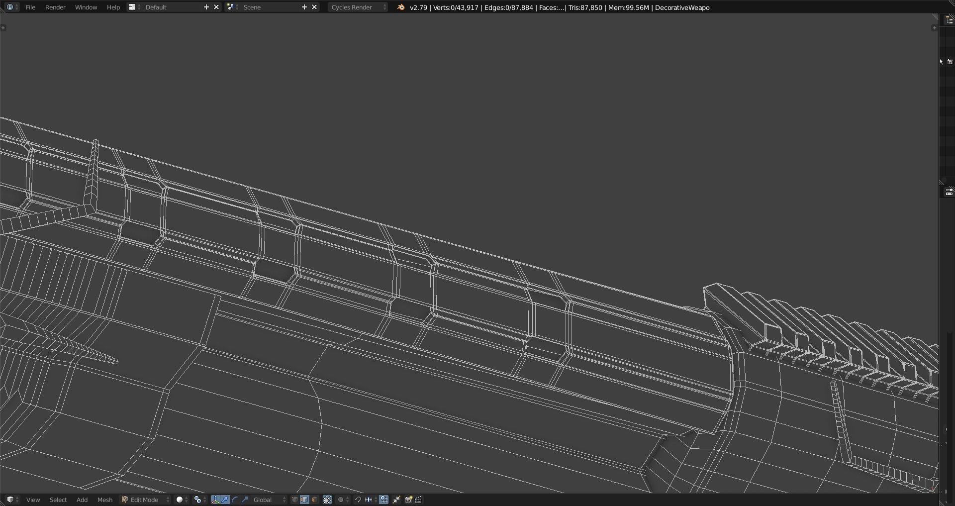 Decorative Weapon - Humanity And Its Values Free 3D model_32