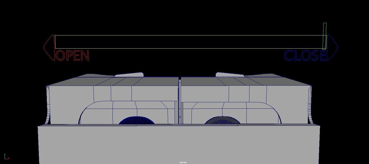 Cardboard VR headset - Rigged - Animated - Textured Low-poly 3D model_11