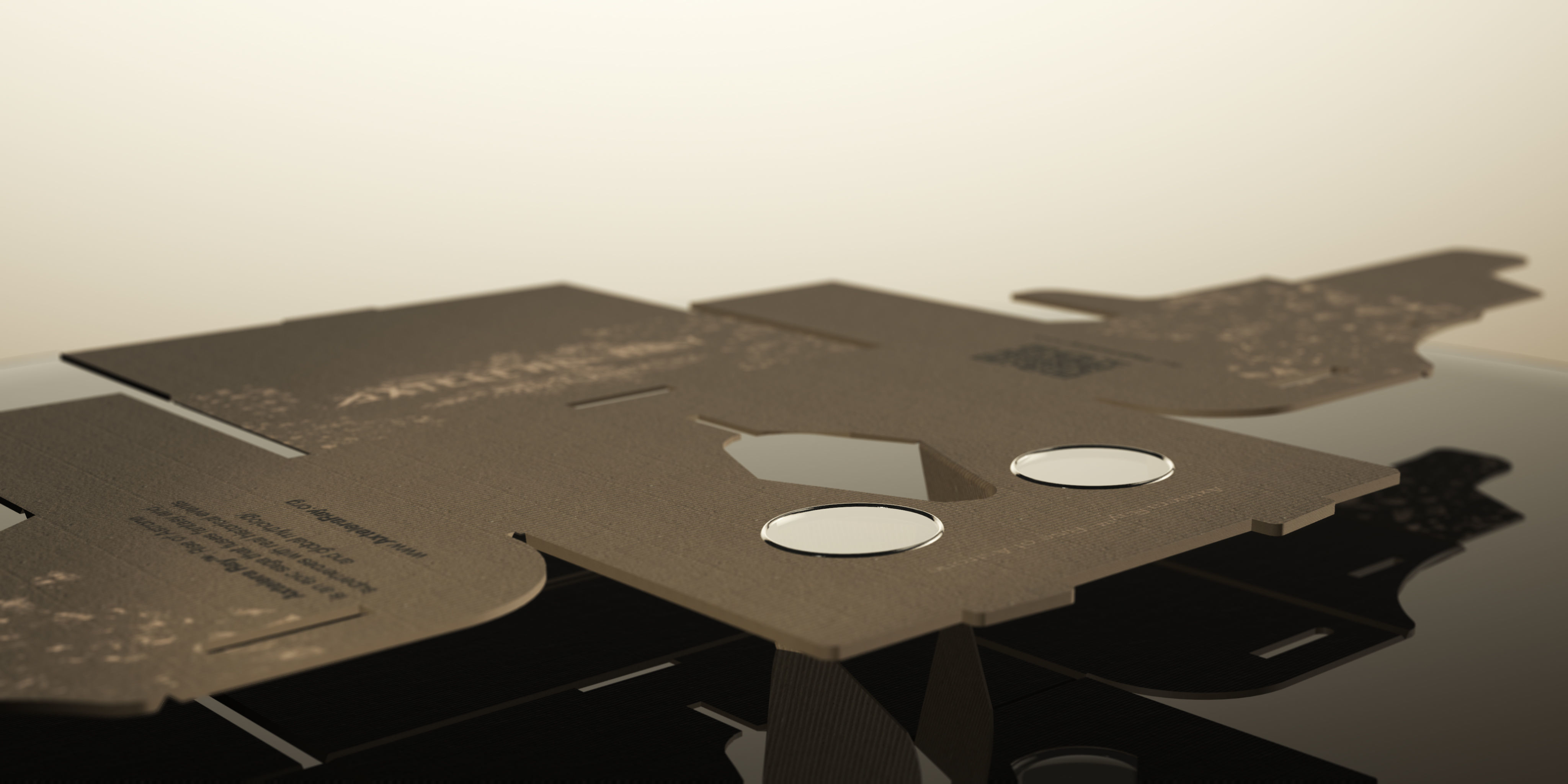 Cardboard VR headset - Rigged - Animated - Textured Low-poly 3D model_8