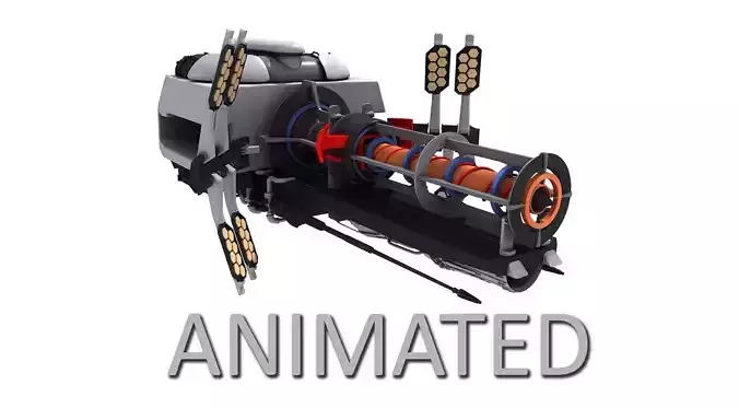 Sci-Fi Energy Gun Free 3D model