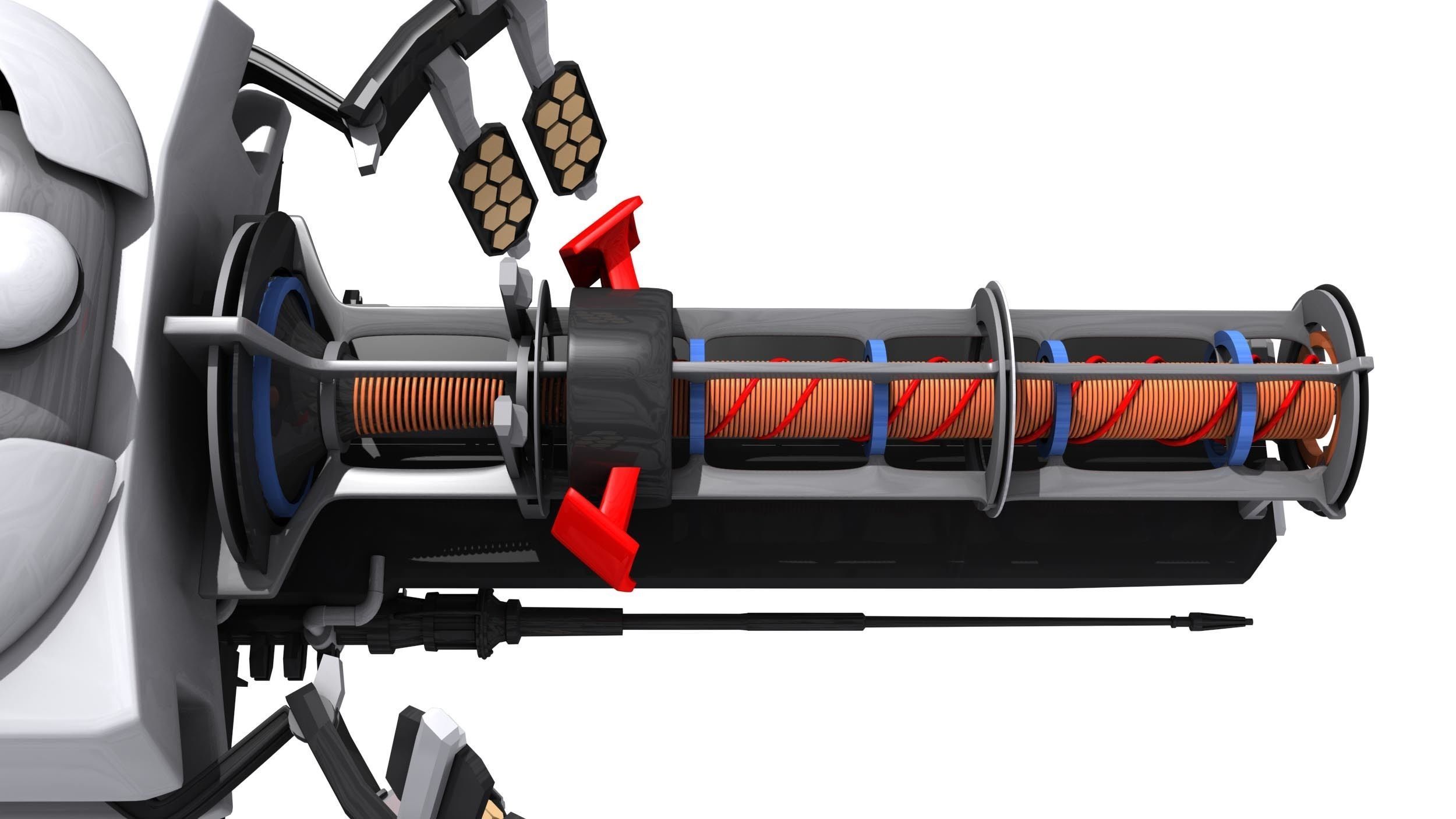 Sci-Fi Energy Gun Free 3D model_5