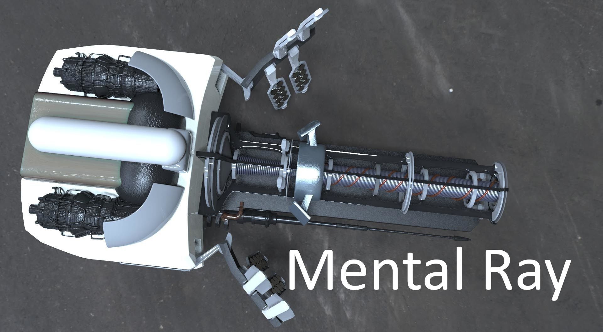 Sci-Fi Energy Gun Free 3D model_6