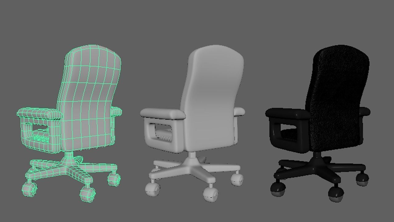 Call Center Station - Office Low-poly 3D model_7