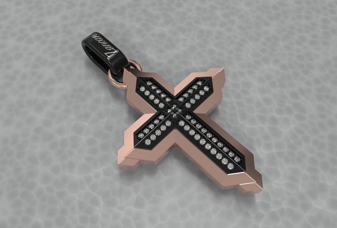 Zancan Cross with diamond 3D print model