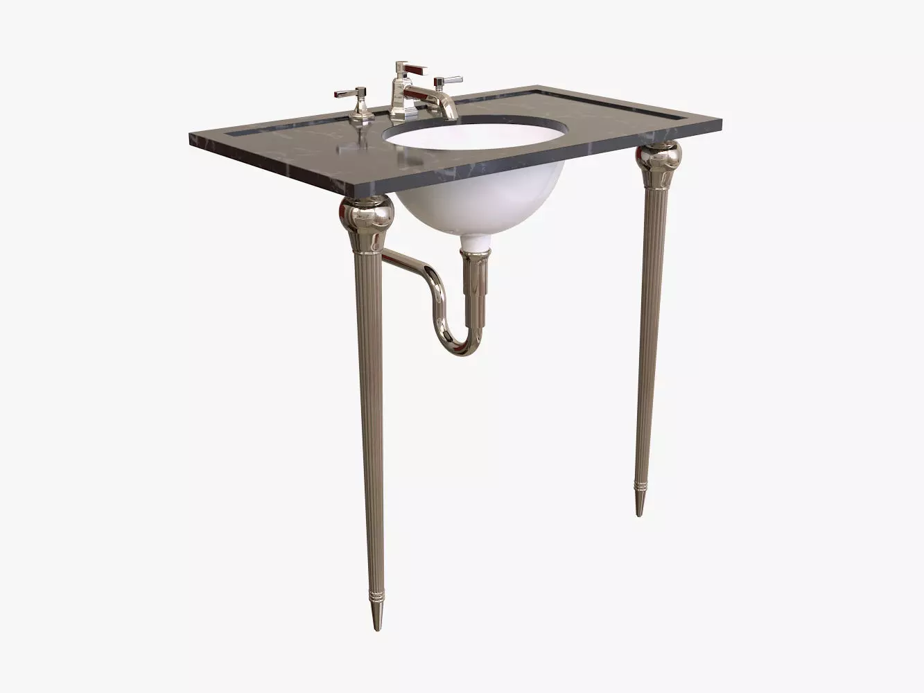 Kallista - For Town by Michael S Smith Console Table 3D model_0