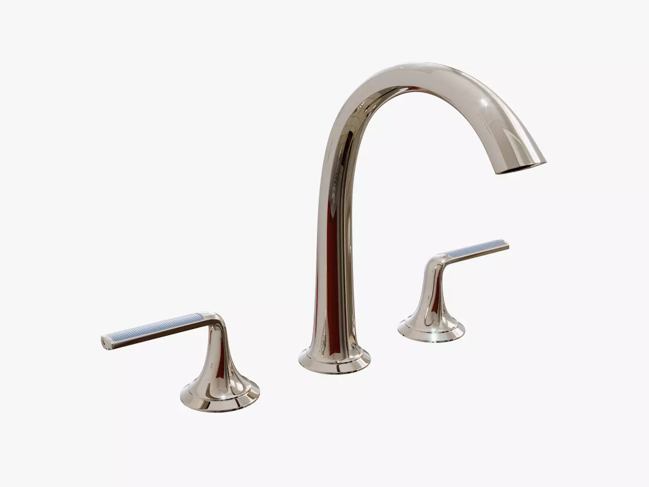 Kallista - Script Sink Faucet Arch Spout Celeste Blue Wave 3D model