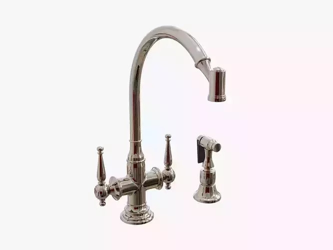 Kallista - Bacchus Kitchen Faucet with sidespray - P21563-00