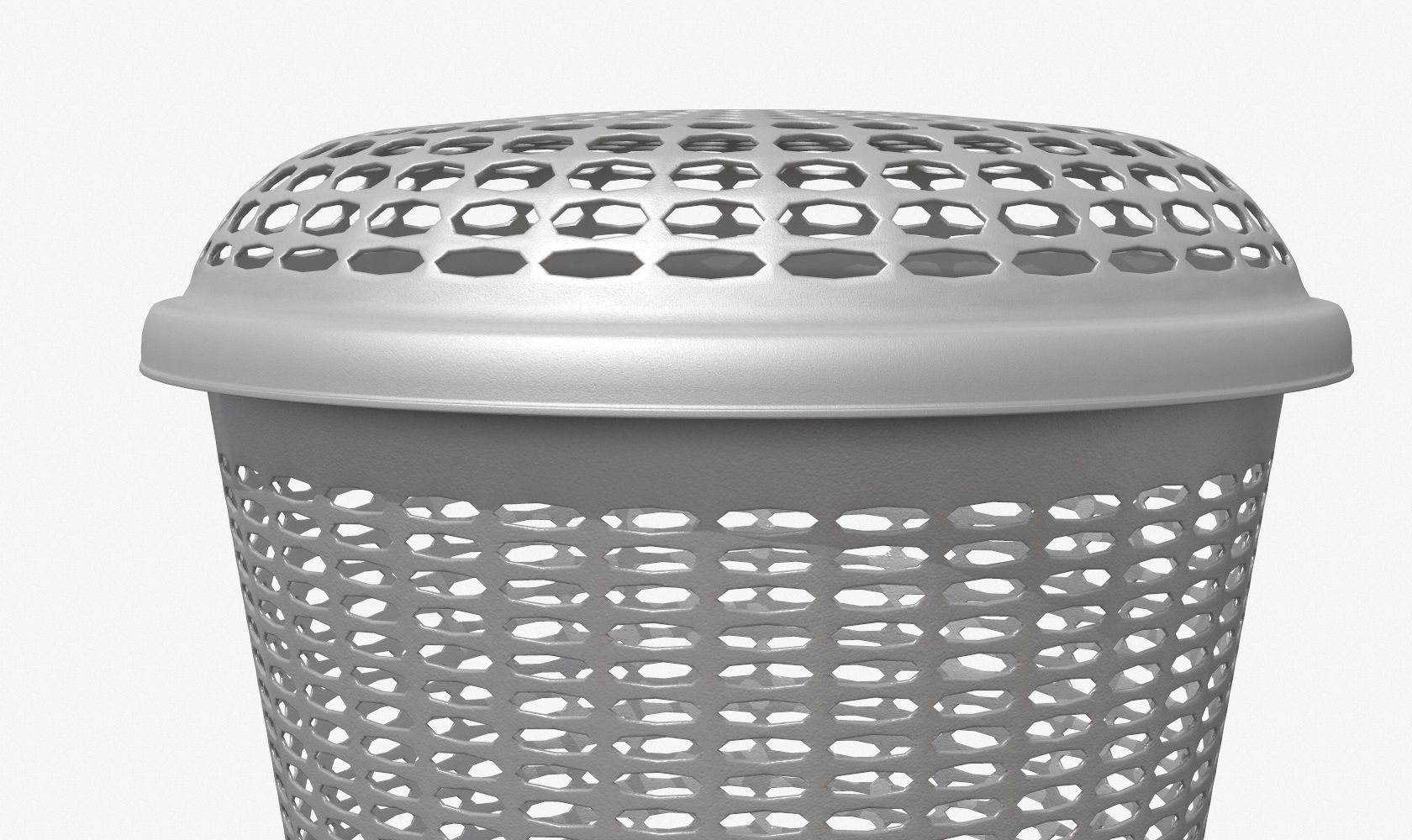 Laundry Basket V1 Low-poly 3D model_10